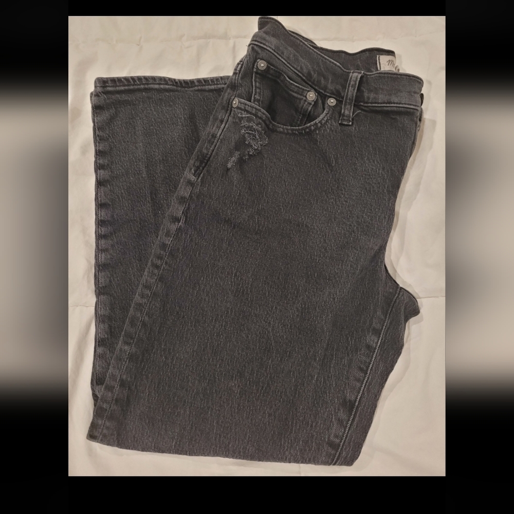 Madewell Black Washed Denim Jeans